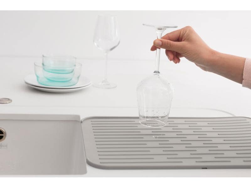 Brabantia Abtropfmatte Sink side Grau Geschirr-Trockenmatte