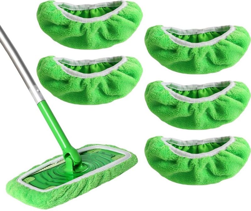 Daity - Herbruikbare Dweilpads - Microvezel - Swiffer Mop-compatibel - 5-pack