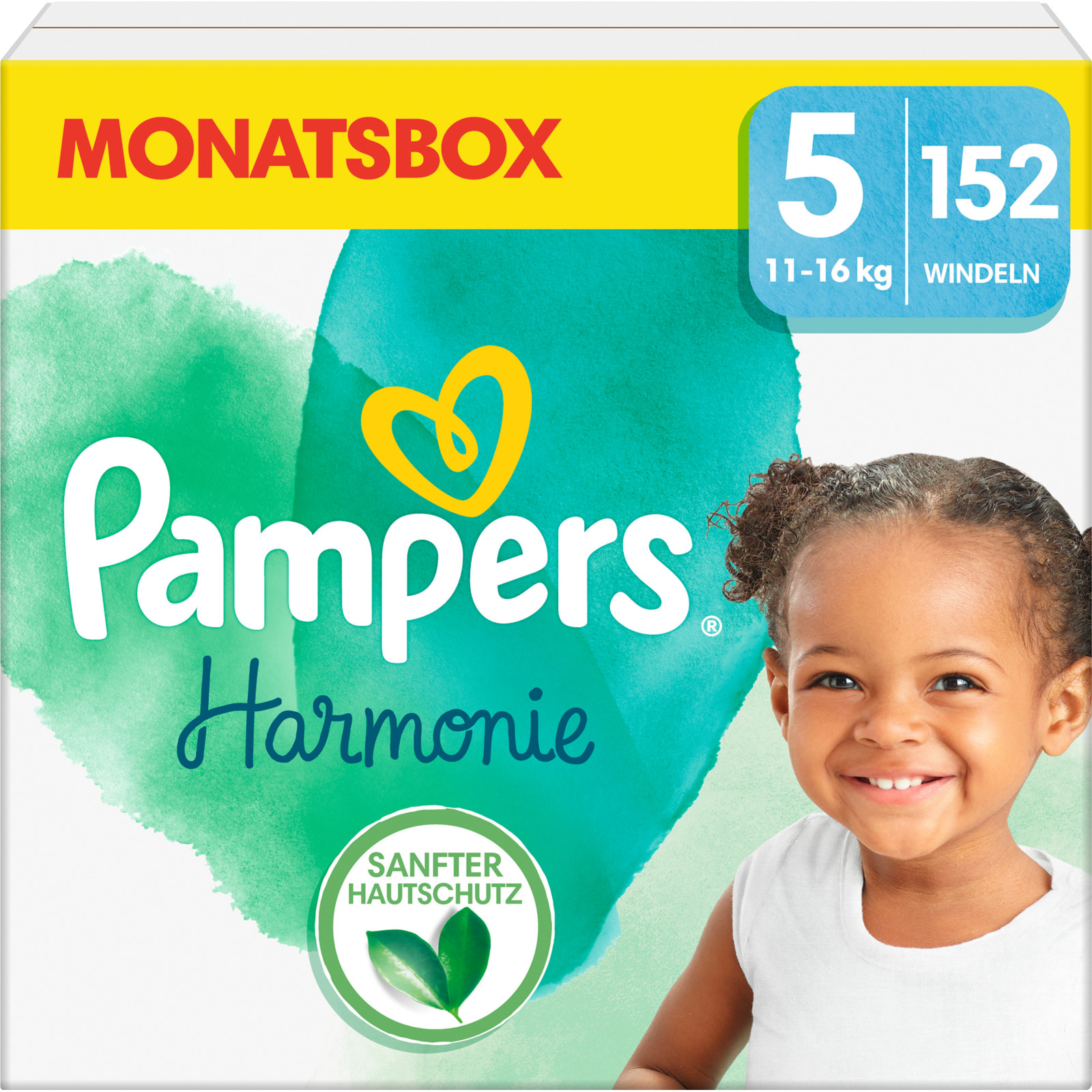 Pampers Harmonie Gr. 5, 11+ kg, Monatsbox 152 Windeln