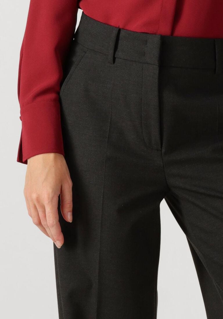 donkergrijze cambio wijde broek grace