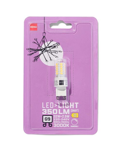 ampoule led G9 2,5W 350lm dim