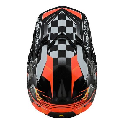 Casque cross TroyLee design SE4 POLYACRYLITE CARB 2024 - Noir