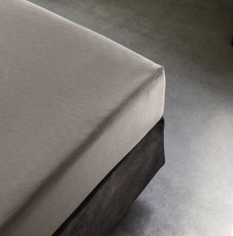 Hoeslaken Egyptisch Katoen Stretch - Taupe