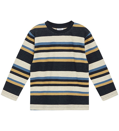 Hust and Claire Bluse - Anton - Navy m. Striber