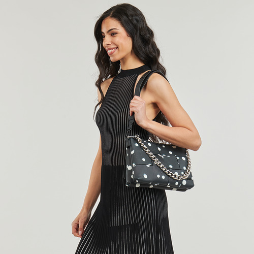 Desigual - NEW SPLATTER DORTMUND MAXI - Noir/Blanc
