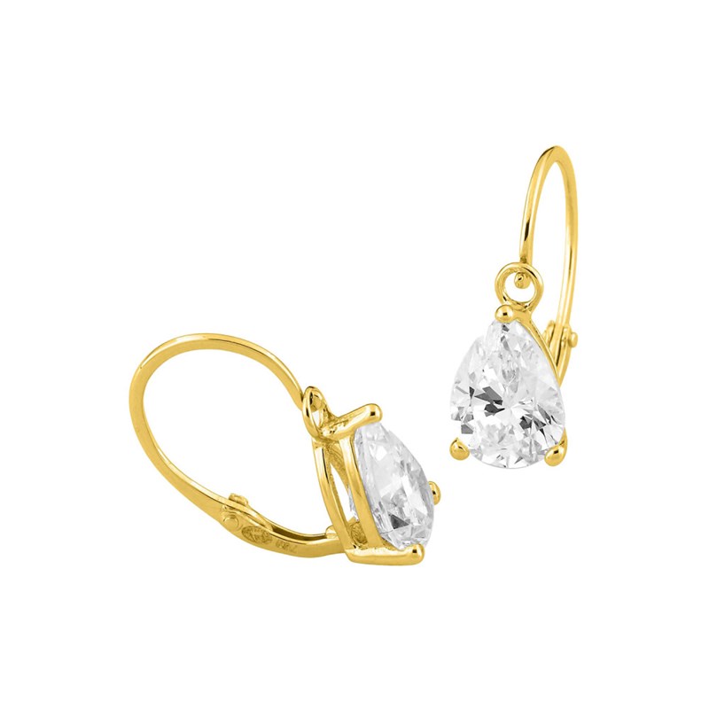 Boucles d'oreilles femme - Oxyde de zirconium - Or 18 Carats