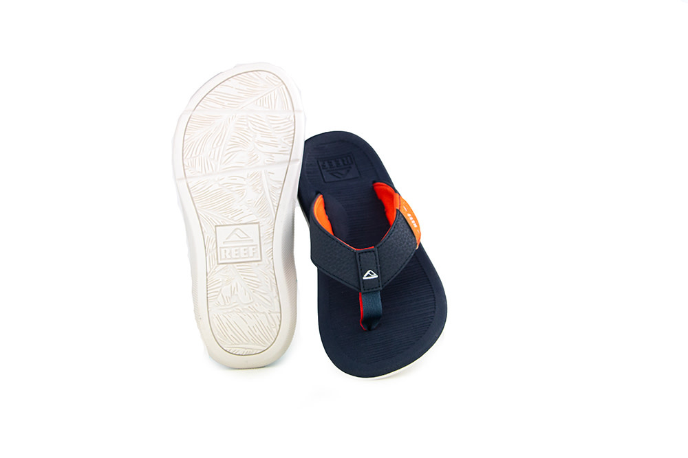 Reef Kids Sante Ana Navy White Orange