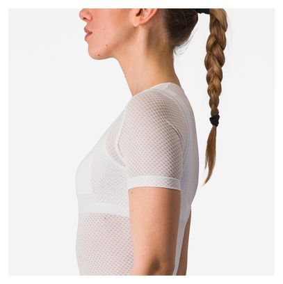 Maillot de Corps Manches Courtes Femme Castelli Pro Mesh Blanc