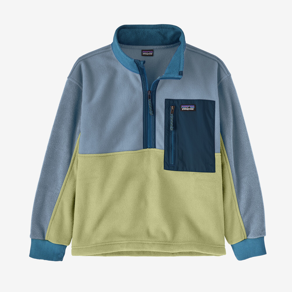 Microdini Fleece-Pullover für Kinder mit 1/2-Reißverschluss