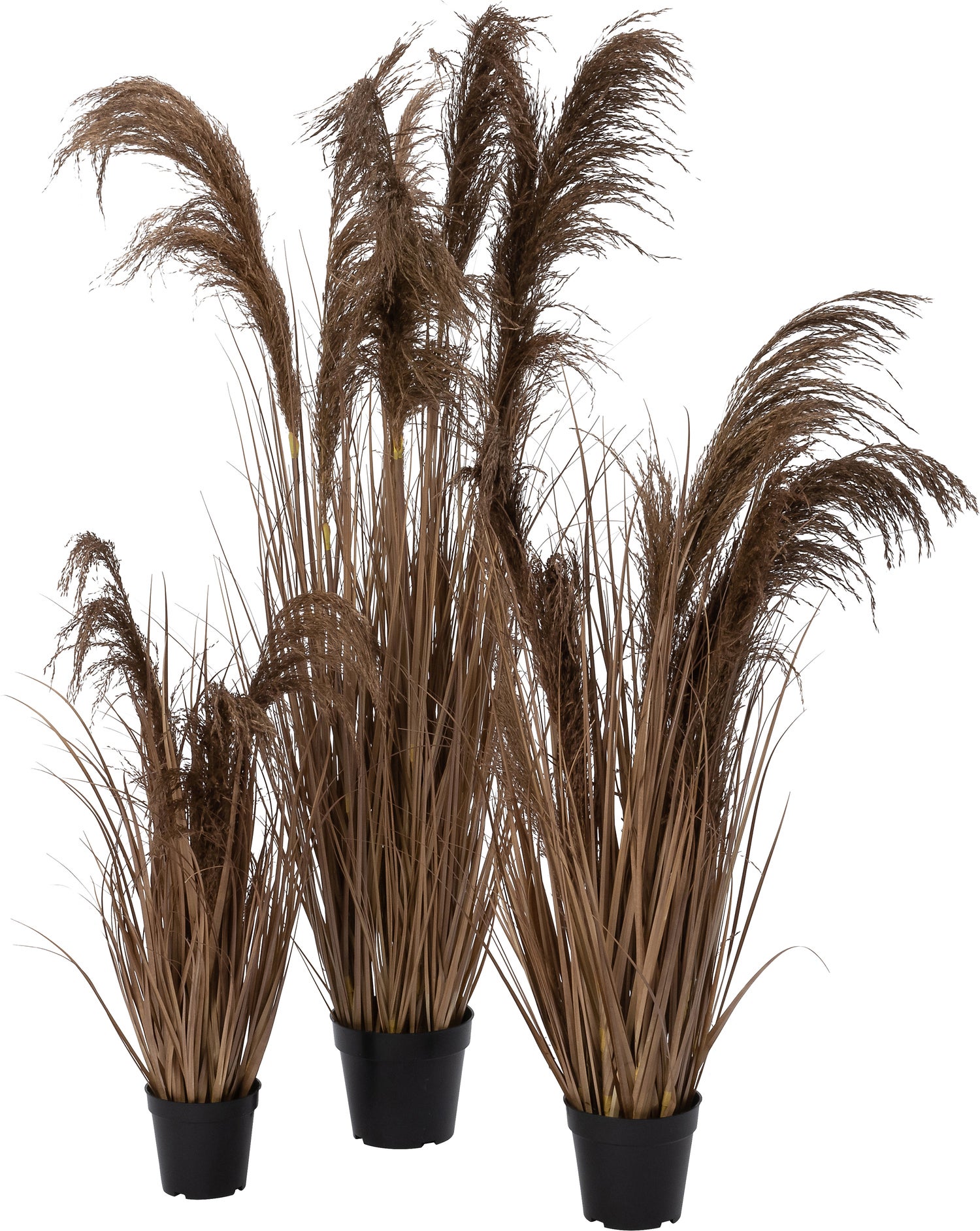 Intratuin kunstplant siergras bruin 34 x 34 x 80 cm