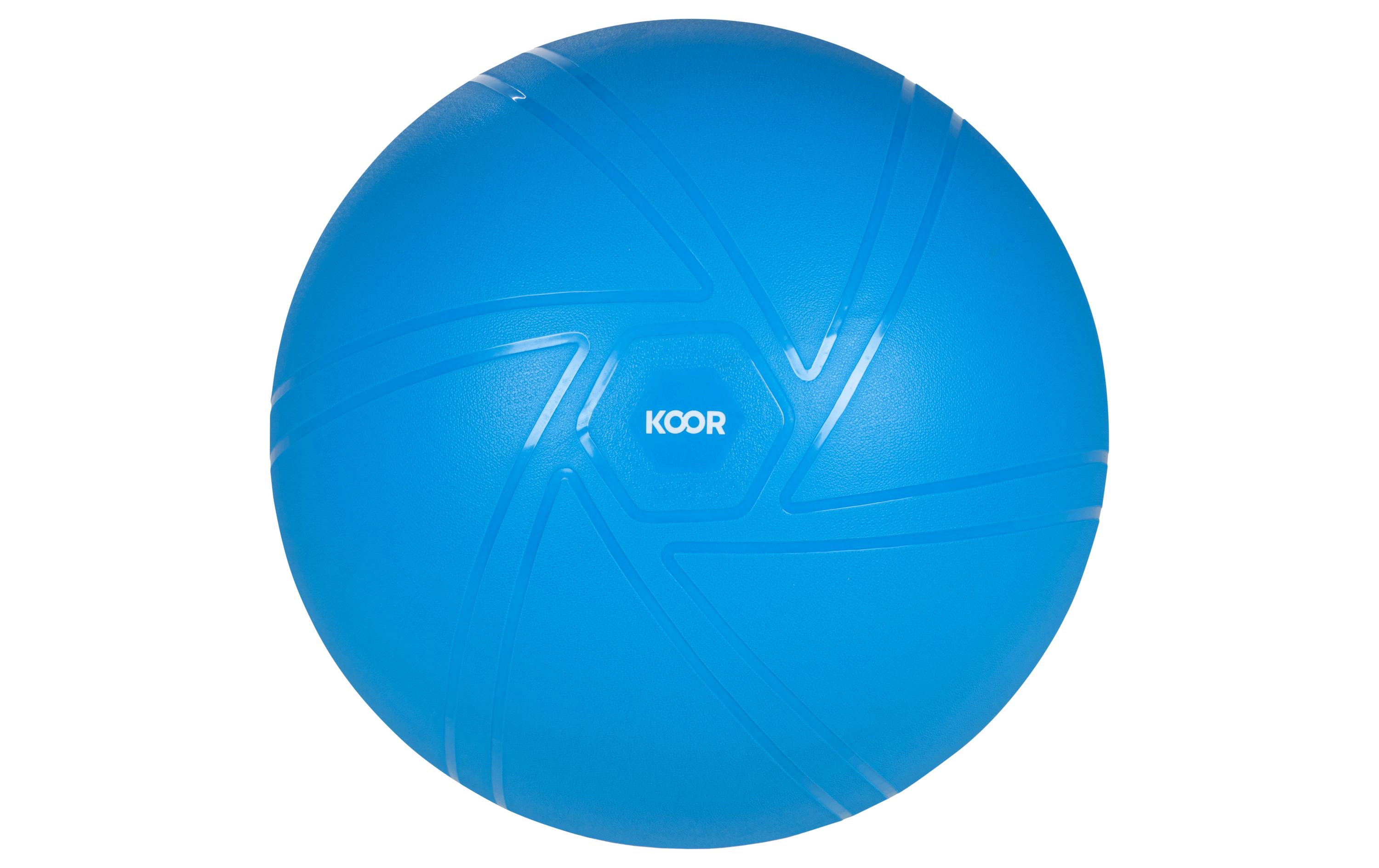 Gymnastikball 55 cm, BlauSitzball für zu Hause, im Büro oder zum Trainieren