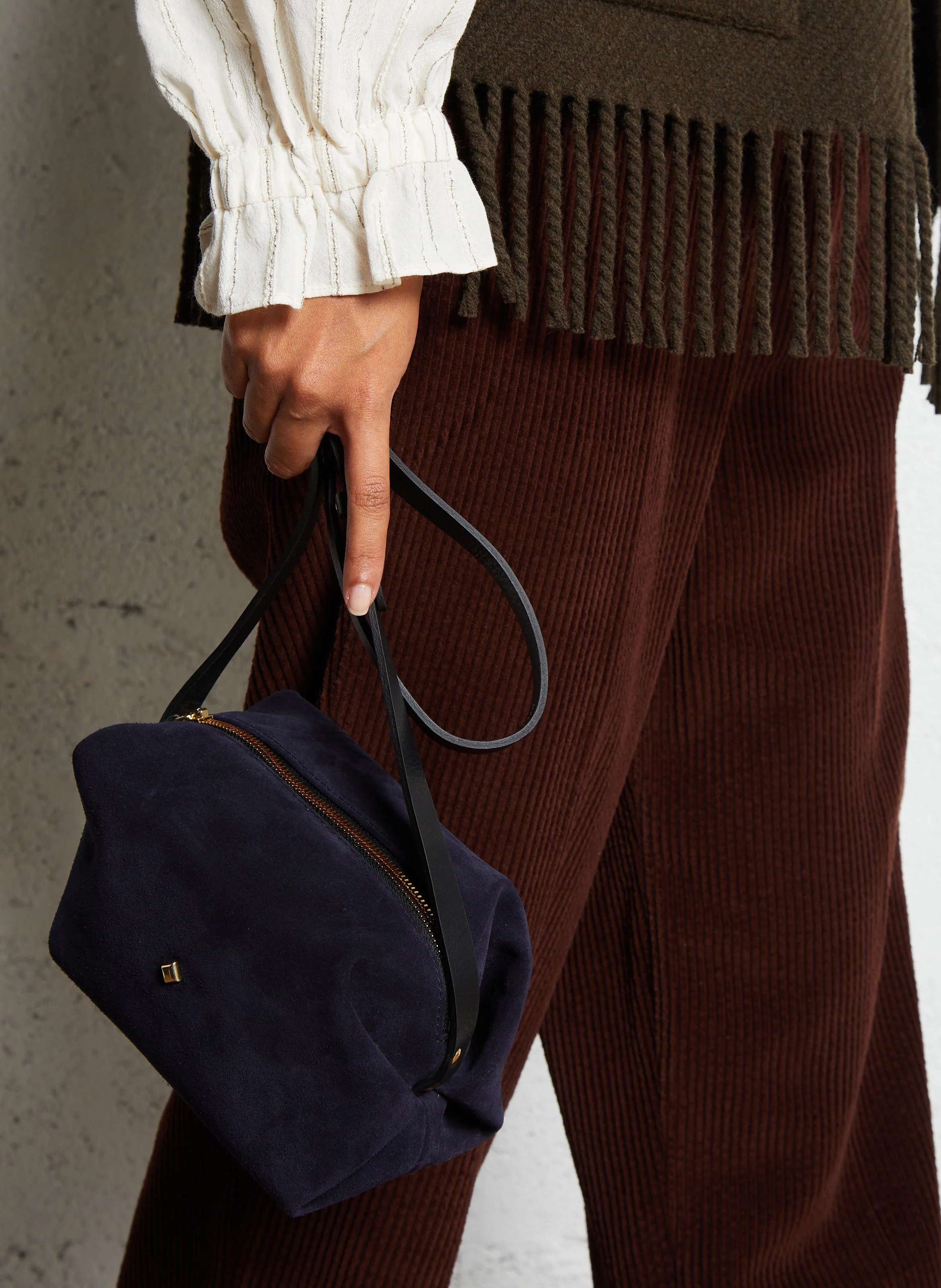 LE MINI SOHNA - Sac bandoulière en cuir | Bleu