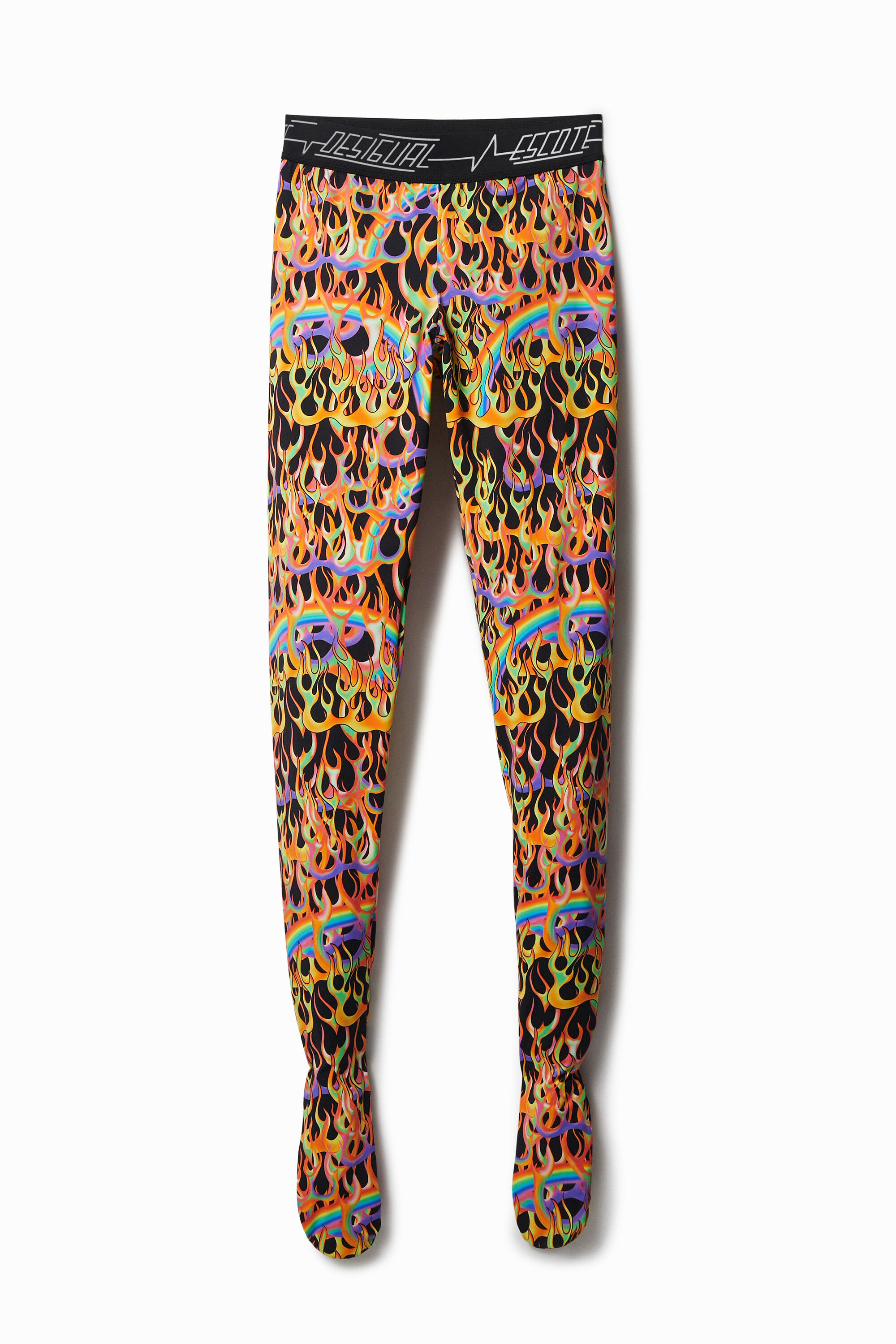 Legging justa com estampa animal