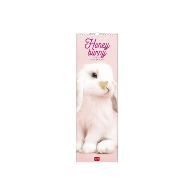 Legami - Calendrier mensuel 2024 - 16 x 49 cm - honey bunny