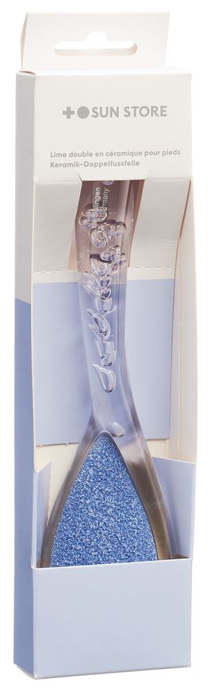 Sun Store Beauty Keramik-Doppelfussfeile<br>1 Stück, transparent