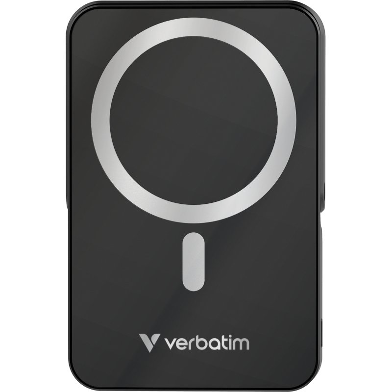 Verbatim Charge 'n' Go Magnetic Wireless Lithium Polymère (LiPo) 10000 mAh Recharge sans fil Noir