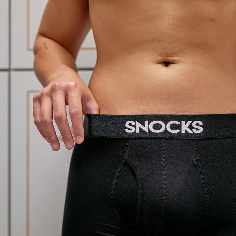 Boxershorts mit Eingriff Schwarz