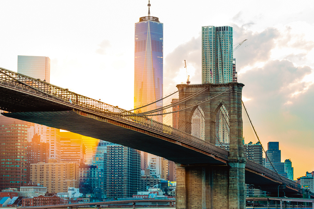 Akustikbild BROOKLYN BRIDGE 2 80x120cm, 7kg