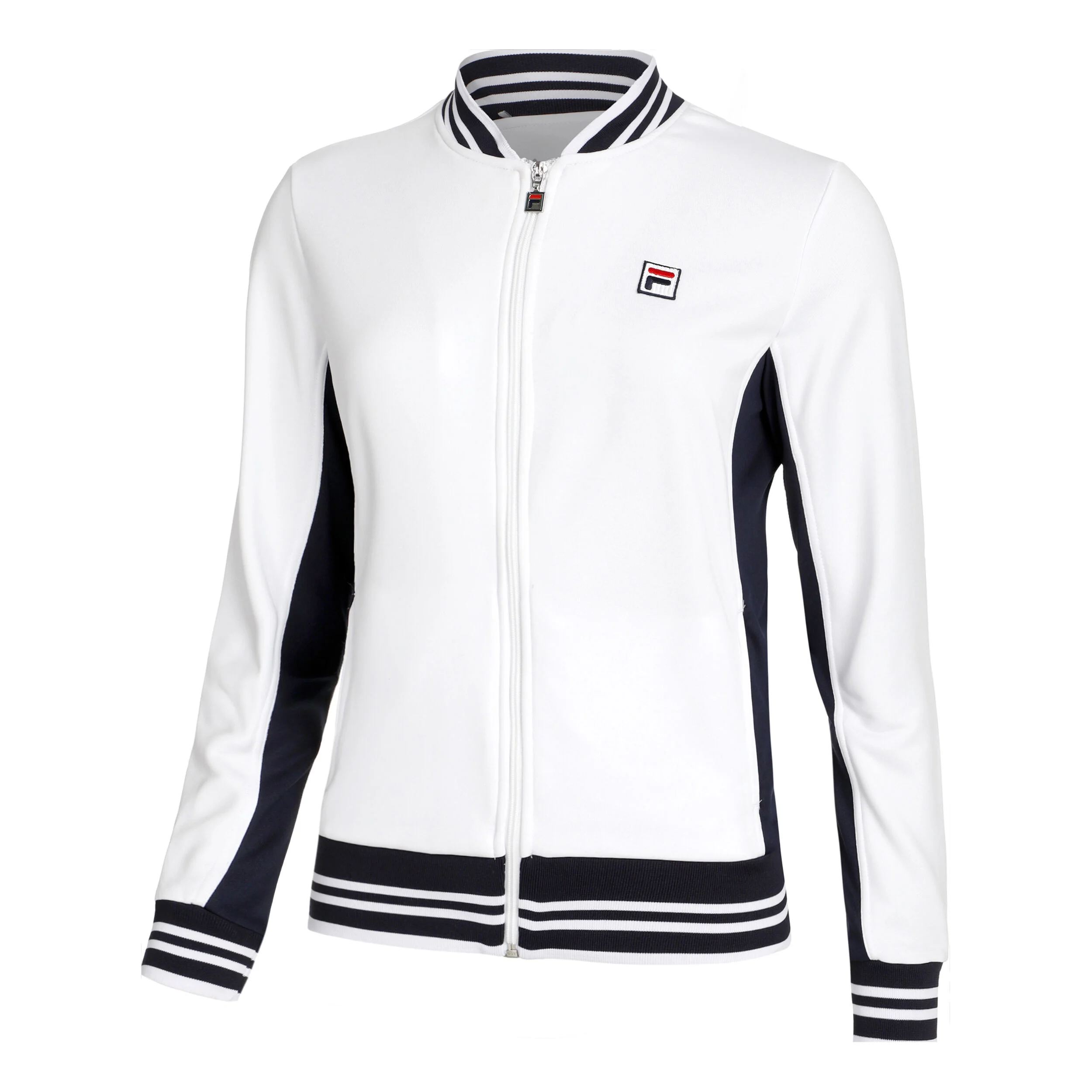 Fila Georgina Veste De Survêtement Femmes - Blanc , Bleu Foncé