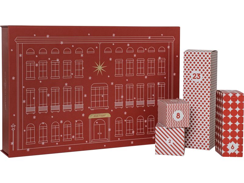 AVA & MAY Adventskalender Duftkerzen und Diffuser Adventskalender mit Mini-Produkten
