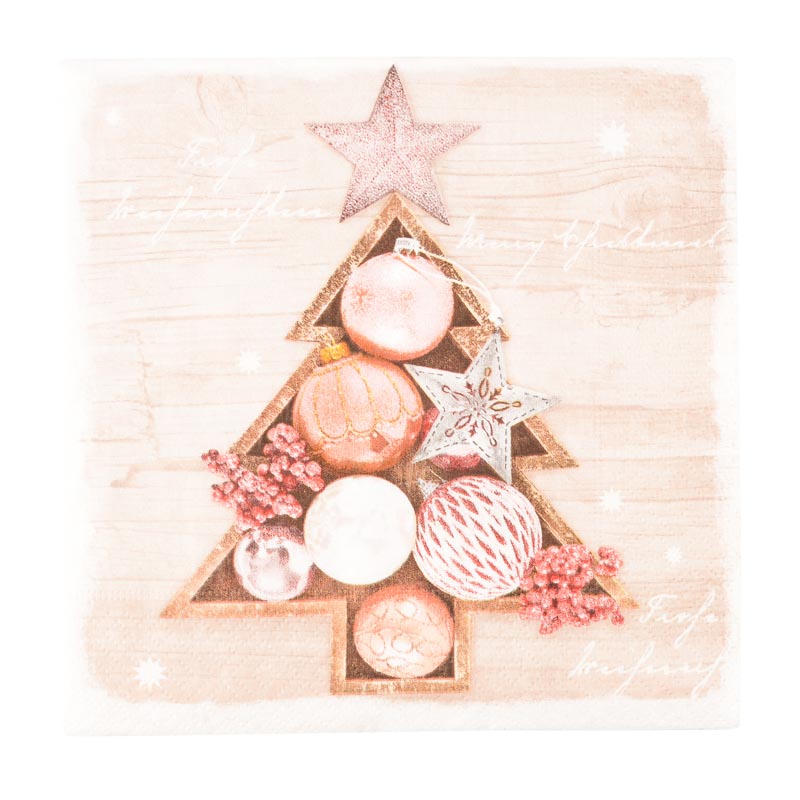 20 serviettes 'Frames baubles'