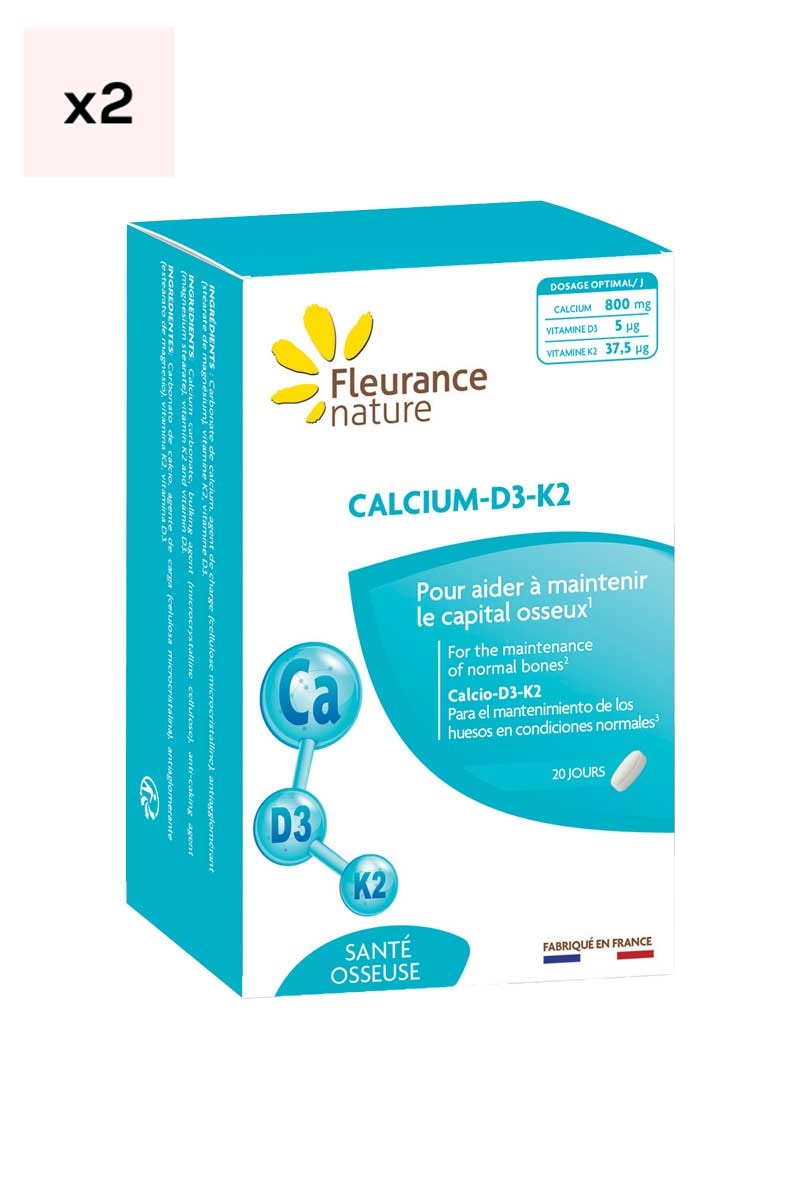 Cure Calcium-D3-K2 - Maintien et protection du capital osseux - 40 jours