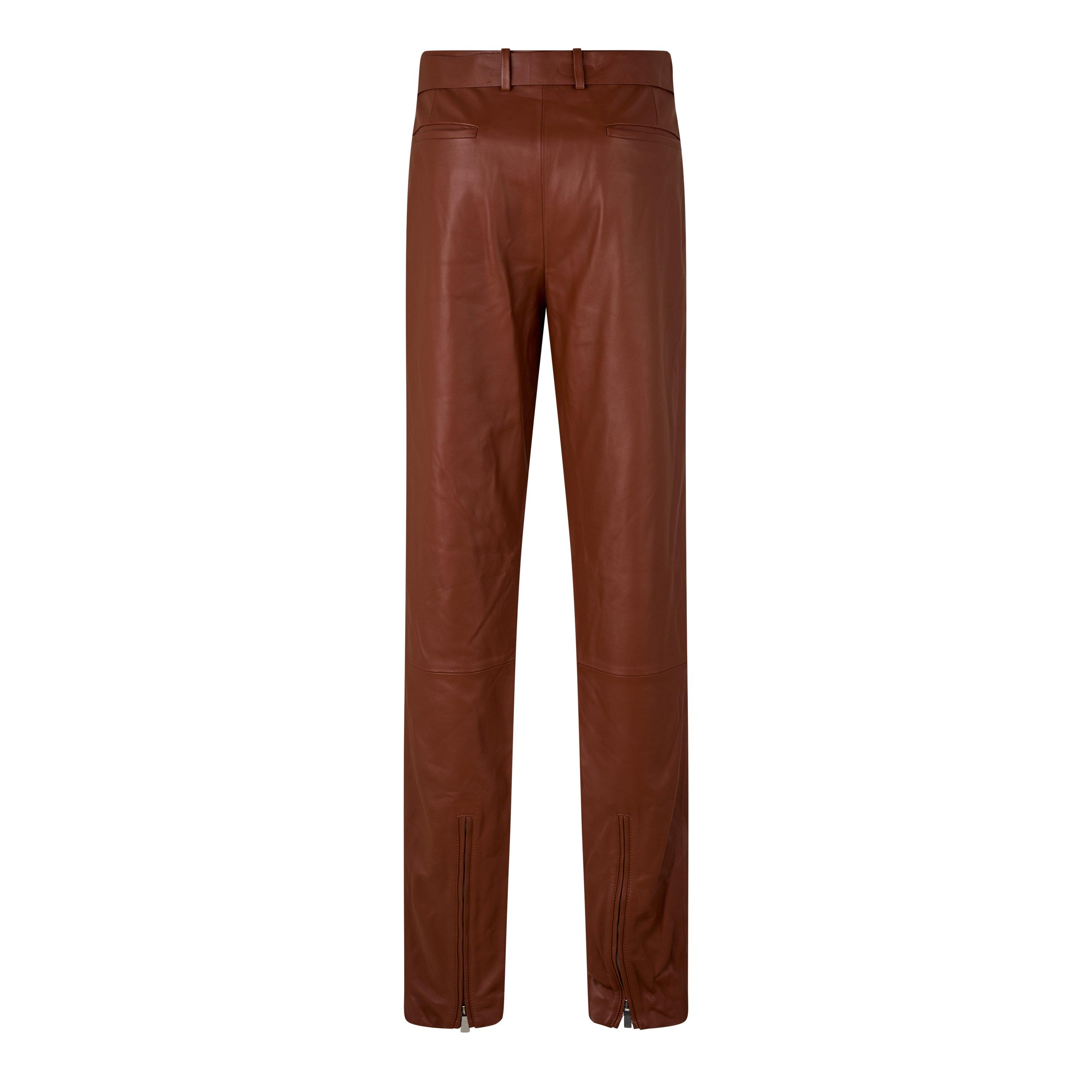 Off White Leather Trousers