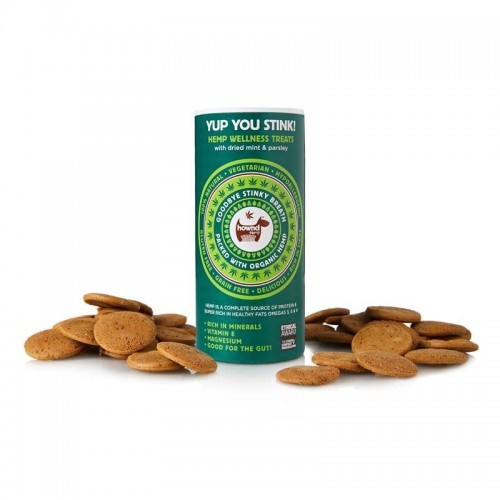Petisco vegano para cães Hownd Yup You Stink! Sabor Vegetal