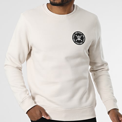Sweat Crewneck Luffy Beige