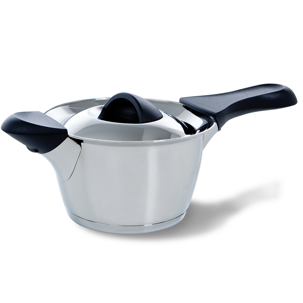 Q-linair Classic steelpan 16 cm met deksel