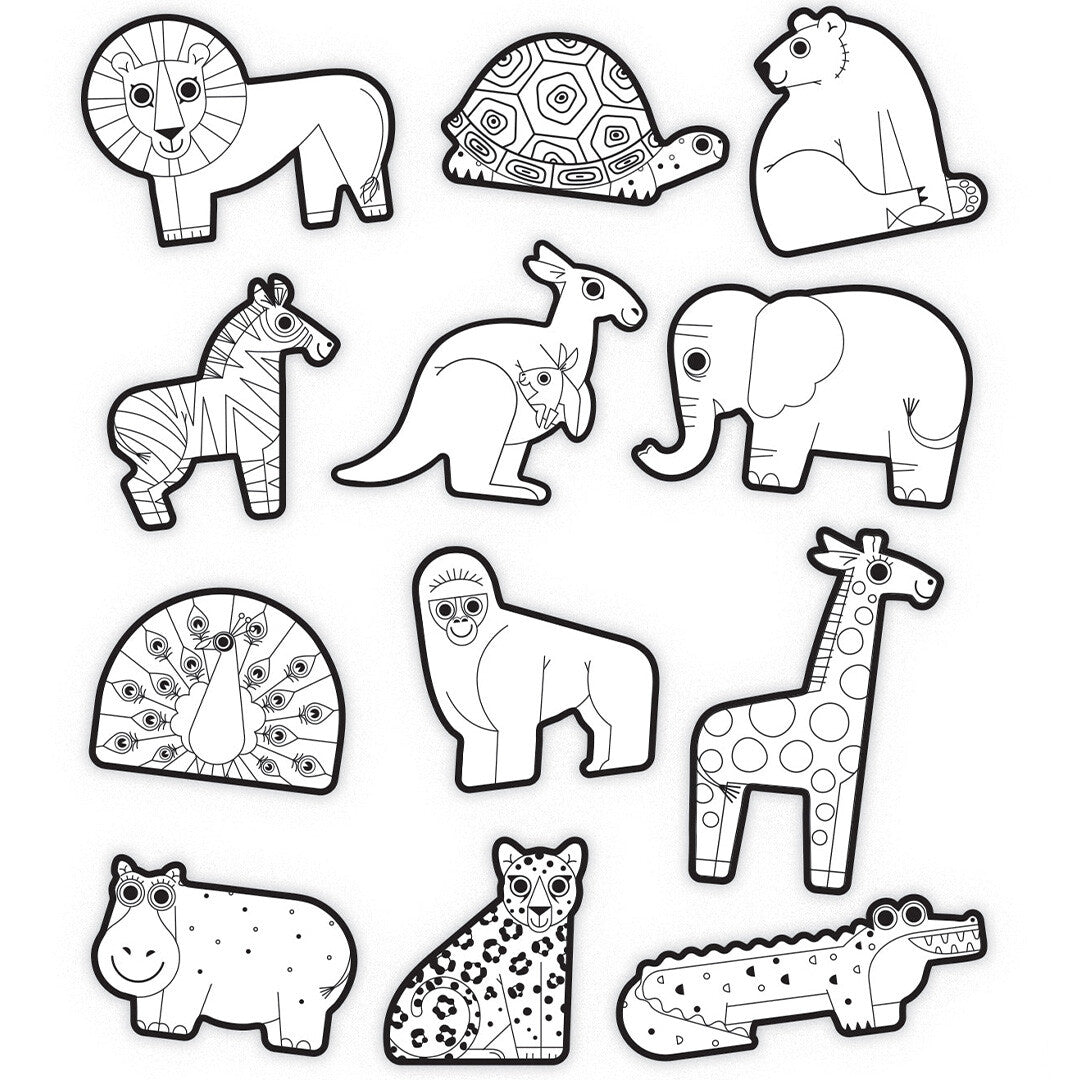 Crocodile creek kleurstickers dieren