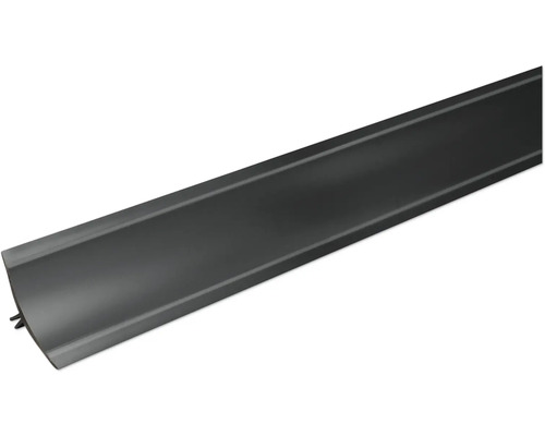 Wandafwerkingsstrip zwart 0190 23x31x635 mm