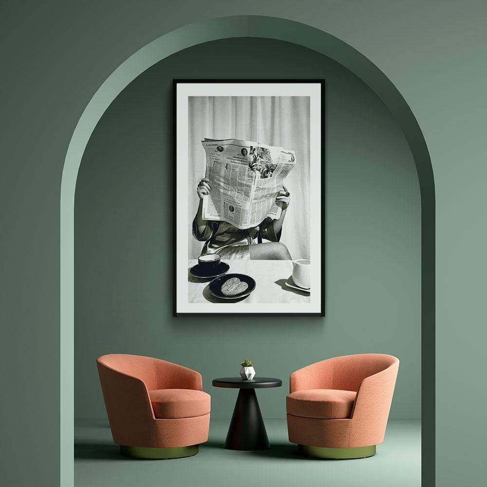 Walljar poster ingelijst - Coffee Time Poster ingelijst - 50 x 70 cm