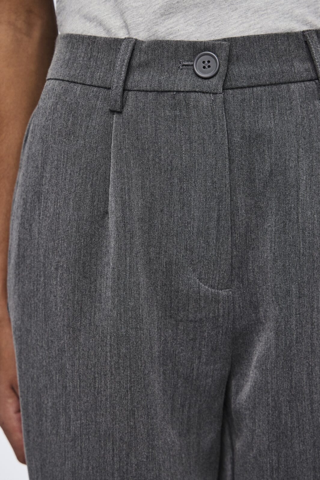 Pieces Pckamil Ankle Pant 4735773 dark grey melange