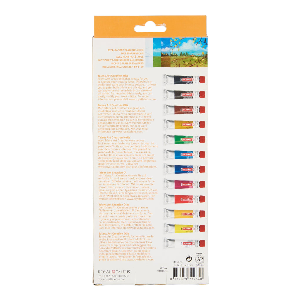 Tinta de Óleo 12ml 12 unidades Talens