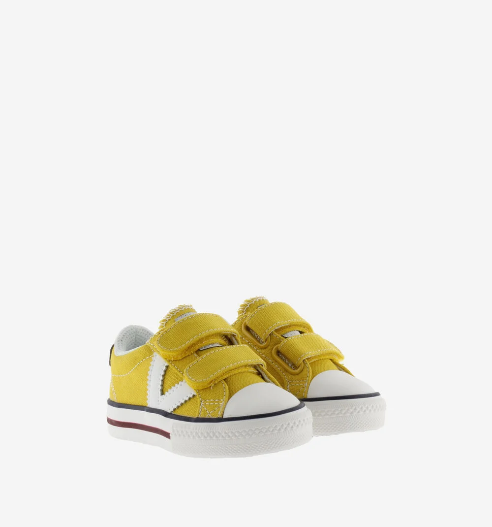 TRIBU SNEAKER TOILE Baskets sport en toile pour enfant logo MOSTAZA