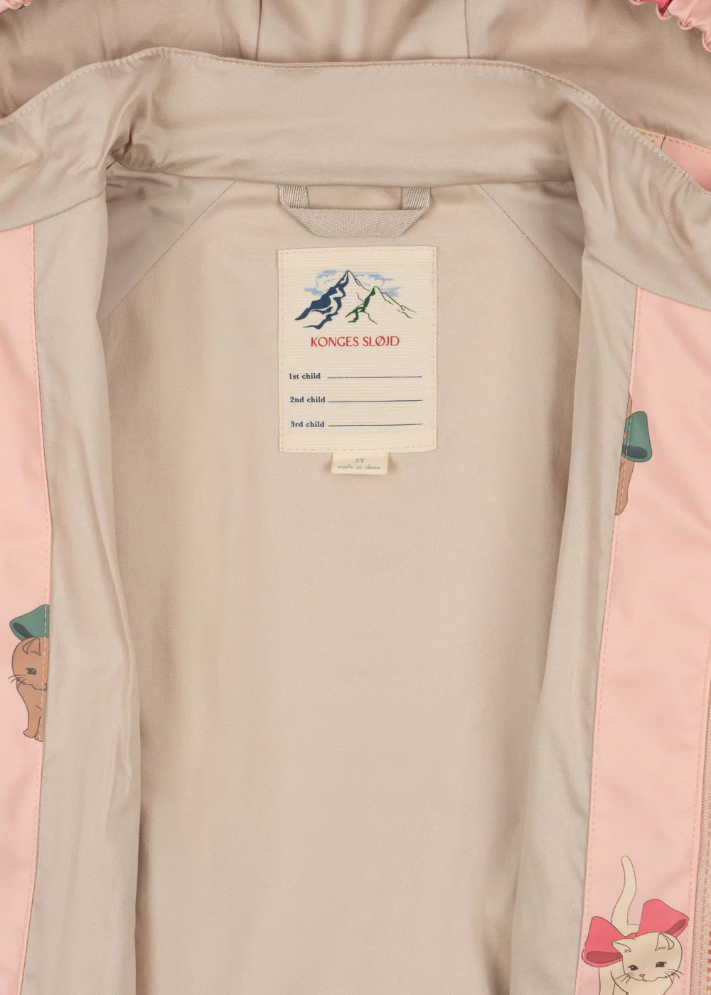 Rainy palme regnsæt - bow kitty pink - 12M