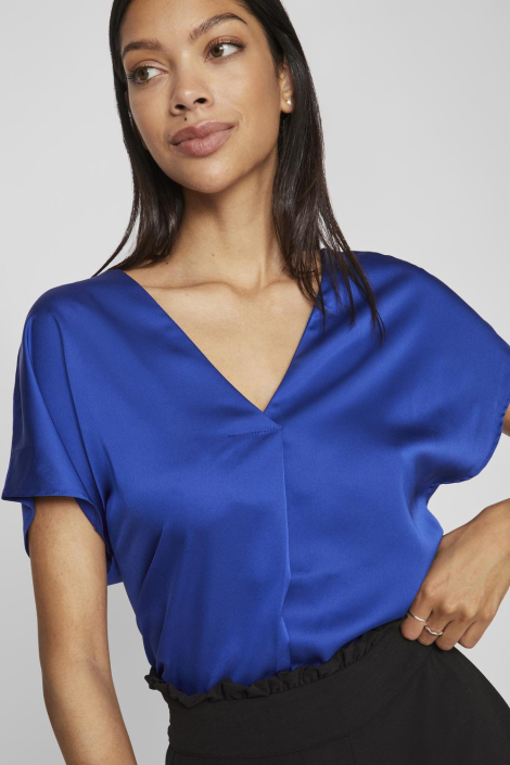 Vila blauwe dames t-shirt