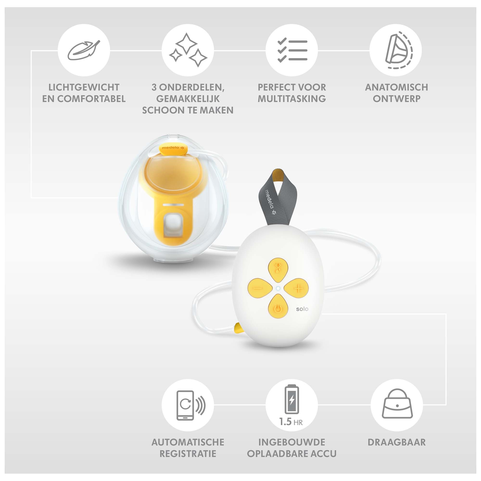Medela Solo Hands-free enkele elektrische borstkolf