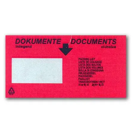DM Folien 1000 Dokumententaschen Lieferscheintaschen DIN lang 