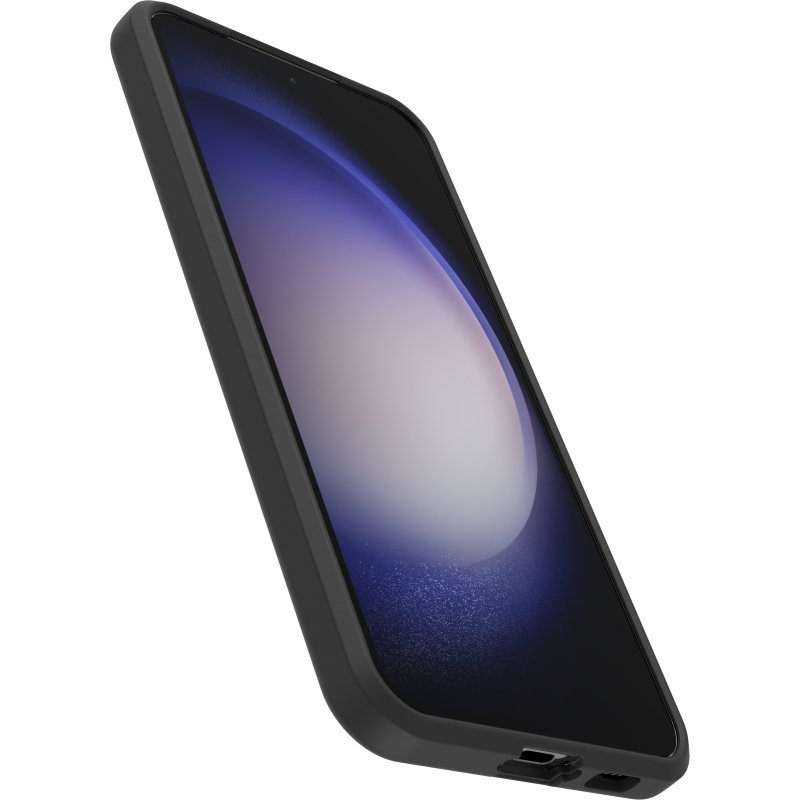 OtterBox React Série Coque pour Galaxy S23+ , Antichoc, anti-chute, ultra-mince, protection fine, testé selon les normes militaires, Antimicrobien, Black Crystal, livré sans emballage