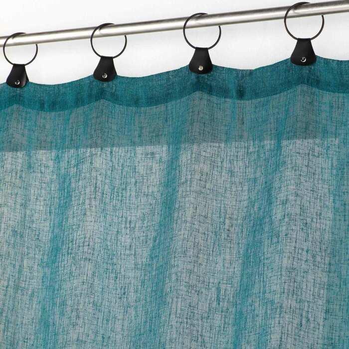 PANNEAU A ANNEAUX 140X240CM TISSE LINKA BLEU
