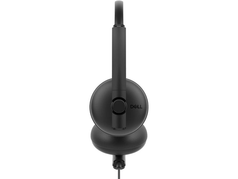 Dell Business Headset WH125 Kabelgebundenes On-Ear-Headset mit USB-A, Mikrofon, Lederimitat-Ohrpolster, Steuerung am Ohr