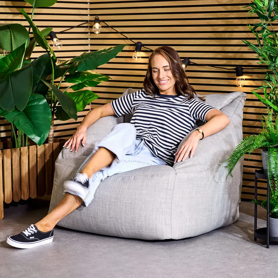 icon Zitzak Natalia - Zitzak Fauteuil Buiten - Grijs
