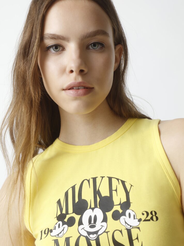 Camiseta regata Mickey Mouse ©DS - Amarela