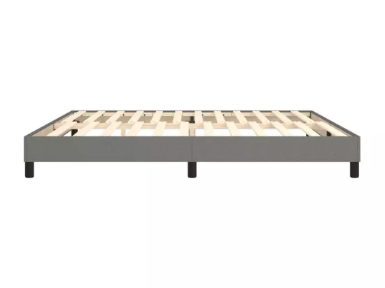 Sommier à lattes de lit Gris foncé 200x200 cm Tissu