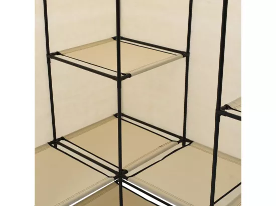 Garde-robe d'angle Crème 130 x 87 x 169 cm