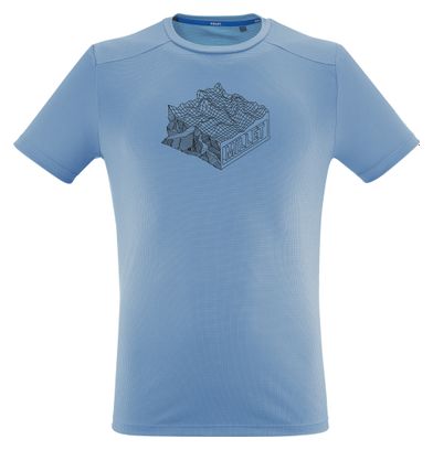 T-Shirt Millet Kamet Map Bleu Homme