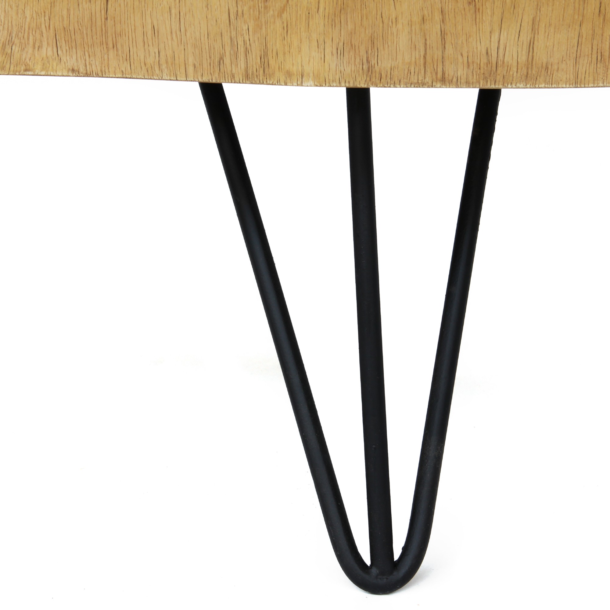 Couchtisch, massive Tischplatte, Akazie, natur, T ca. 80 cm, B ca. 100 cm, H 35 cm von fischer's lagerhaus