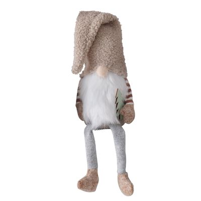 Lutin de Noël à longues jambes